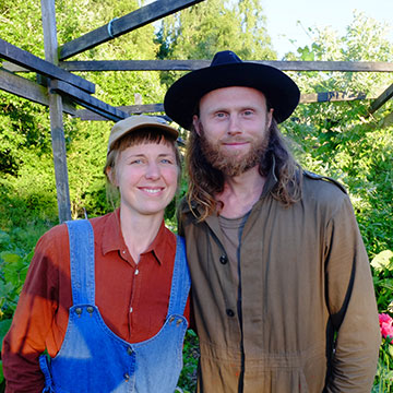 Louise & Christopher på Solbackens odlingar, Götene